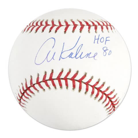 Al Kaline Signed Autographed MLB Baseball w/HOF'80 - KALBSB100 - Al Kaline Signed Autographed MLB Baseball w/HOF'80 product image