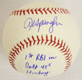 Al Spangler Signed Autographed Official MLB Baseball w/1st RBI In Colt 45's History - SPABSB101 - Al Spangler Signed Autographed Official MLB Baseball w/1st RBI In Colt 45's History product image