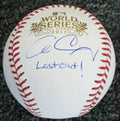 Allen Craig Signed Autographed 2011 World Series Baseball w/Last Out - CRABSB102 - Allen Craig Signed Autographed 2011 World Series Baseball w/Last Out product image