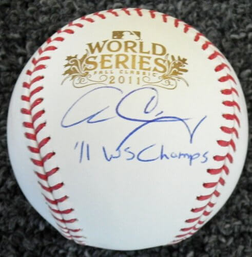 Allen Craig Signed Autographed 2011 World Series Baseball w/WS Champs - CRABSB101 - Allen Craig Signed Autographed 2011 World Series Baseball w/WS Champs product image