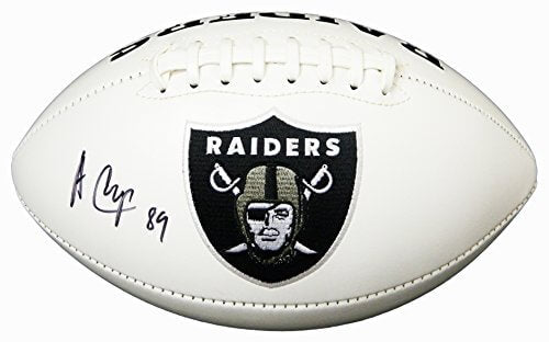 Amari Cooper Signed Oakland Raiders White Logo Football - COOFTB300 - Amari Cooper Signed Oakland Raiders White Logo Football product image
