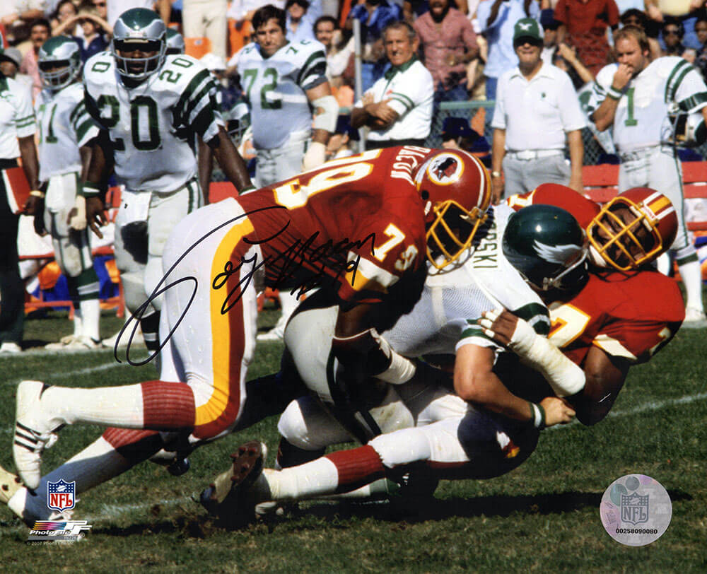 Coy Bacon Signed Washington Tackle Action 8x10 Photo - BAC08P303TW - Coy Bacon Signed Washington Tackle Action 8x10 Photo product image