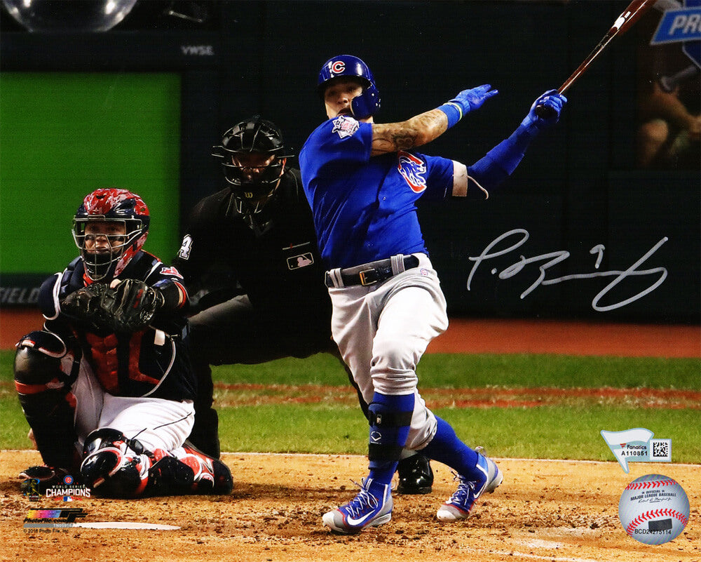 Javier Baez Signed Chicago Cubs 2016 World Series Game 7 HR 8x10 Photo - BAE08P105 - Javier Baez Signed Chicago Cubs 2016 World Series Game 7 HR 8x10 Photo product image