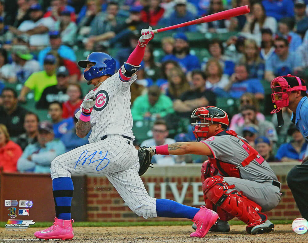Javier Baez Signed Chicago Cubs Mother's Day Walk Off Homerun Action 16x20 Photo - BAE16P101 - Javier Baez Signed Chicago Cubs Mother's Day Walk Off Homerun Action 16x20 Photo product image