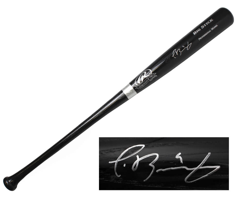 Javier Baez Signed Rawlings Black Big Stick Baseball Bat - BAEBAT105 - Javier Baez Signed Rawlings Black Big Stick Baseball Bat product image