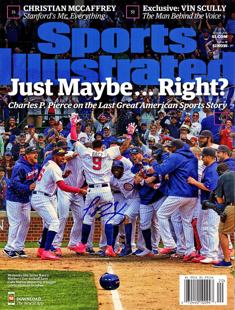 Javier Baez Signed Chicago Cubs May 16, 2016 Original Sports Illustrated Magazine - BAEMAG100 - Javier Baez Signed Chicago Cubs May 16, 2016 Original Sports Illustrated Magazine product image