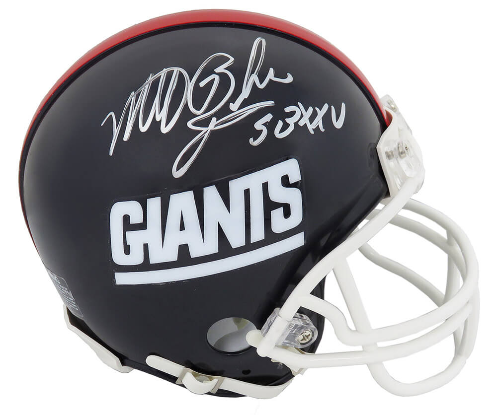 Matt Bahr Signed New York Giants Throwback Riddell Mini Helmet w/SB XXV - BAHMIN301 - Matt Bahr Signed New York Giants Throwback Riddell Mini Helmet w/SB XXV product image