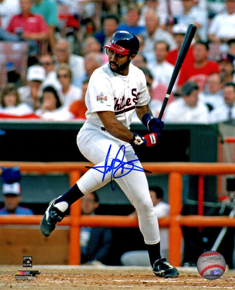 Harold Baines Signed White Sox Batting Action 8x10 Photo - BAI08P101 - Harold Baines Signed White Sox Batting Action 8x10 Photo product image
