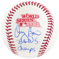 Doug Bair Signed Rawlings 1984 World Series (Detroit Tigers) Baseball w/84 WS Champs - BAIBSB110 - Doug Bair Signed Rawlings 1984 World Series (Detroit Tigers) Baseball w/84 WS Champs product image