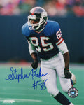 Stephen Baker Signed New York Giants Blue Jersey Action 8x10 Photo - BAK08P302 - Stephen Baker Signed New York Giants Blue Jersey Action 8x10 Photo product image