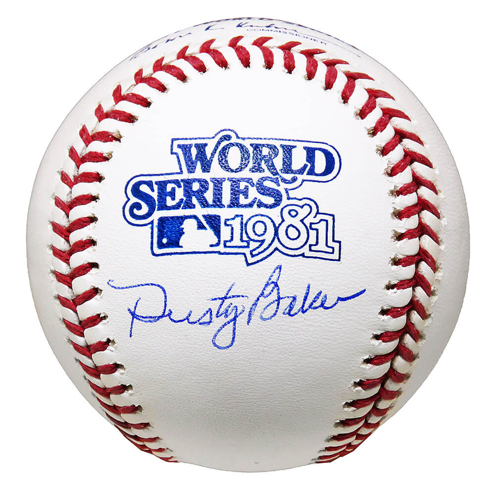 Dusty Baker Signed Rawlings 1981 World Series (Los Angeles Dodgers) Baseball - BAKBSB101 - Dusty Baker Signed Rawlings 1981 World Series (Los Angeles Dodgers) Baseball product image