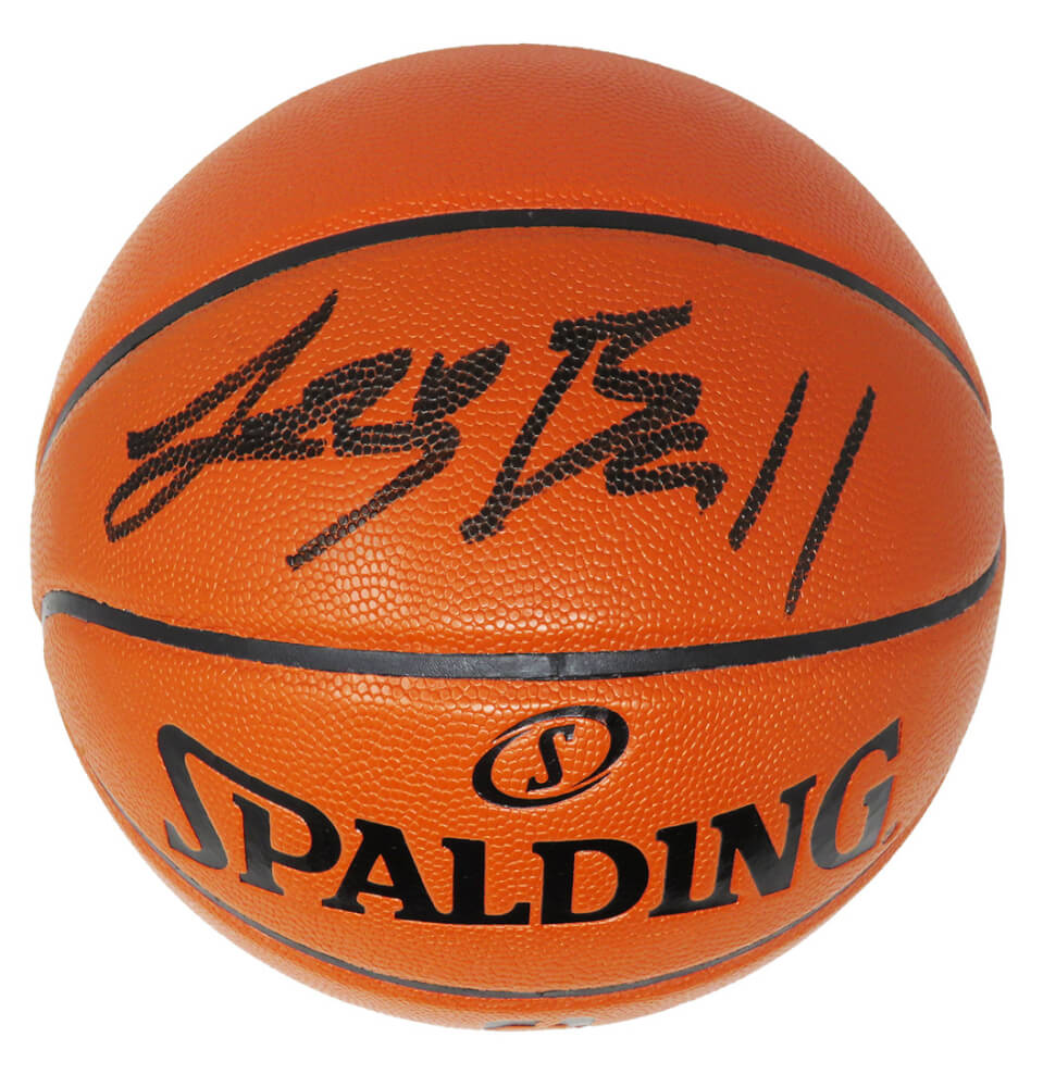Lonzo Ball Signed Spalding Game Series Replica NBA Basketball (Beckett) - BALBSK200 - Lonzo Ball Signed Spalding Game Series Replica NBA Basketball (Beckett) product image