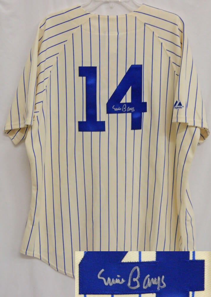 Ernie Banks Signed Cubs Throwback Cooperstown Collection Jersey - BANJRY100 - Ernie Banks Signed Cubs Throwback Cooperstown Collection Jersey product image
