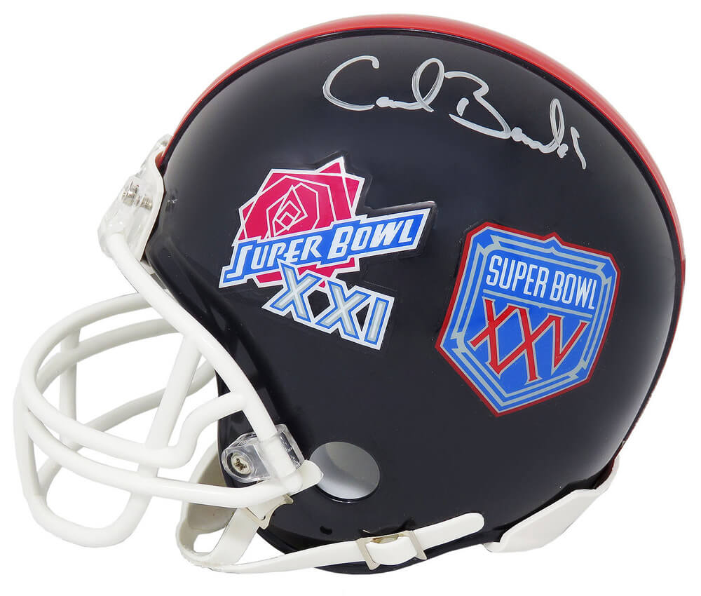 Carl Banks Signed New York Giants Super Bowl XXI & XXV Champs Logo Riddell Mini Helmet - BANMIN301 - Carl Banks Signed New York Giants Super Bowl XXI & XXV Champs Logo Riddell Mini Helmet product image