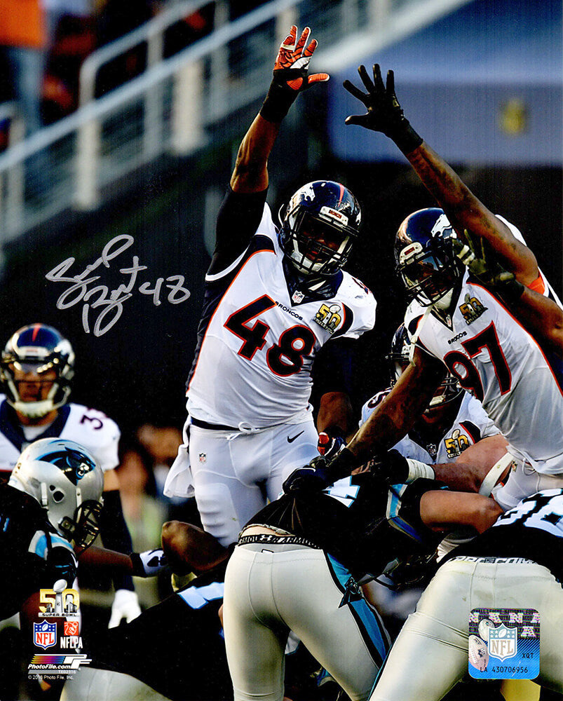 Shaquil Barrett Signed Denver Broncos Super Bowl 50 Action 8x10 Photo - BAR08P315 - Shaquil Barrett Signed Denver Broncos Super Bowl 50 Action 8x10 Photo product image
