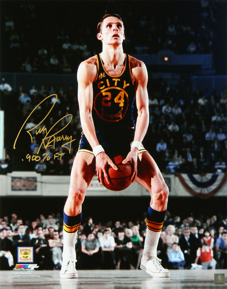 Rick Barry Signed Golden State Warriors Under Hand Free Throw 16x20 Photo w/.900% FT - BAR16P204 - Rick Barry Signed Golden State Warriors Under Hand Free Throw 16x20 Photo w/.900% FT product image