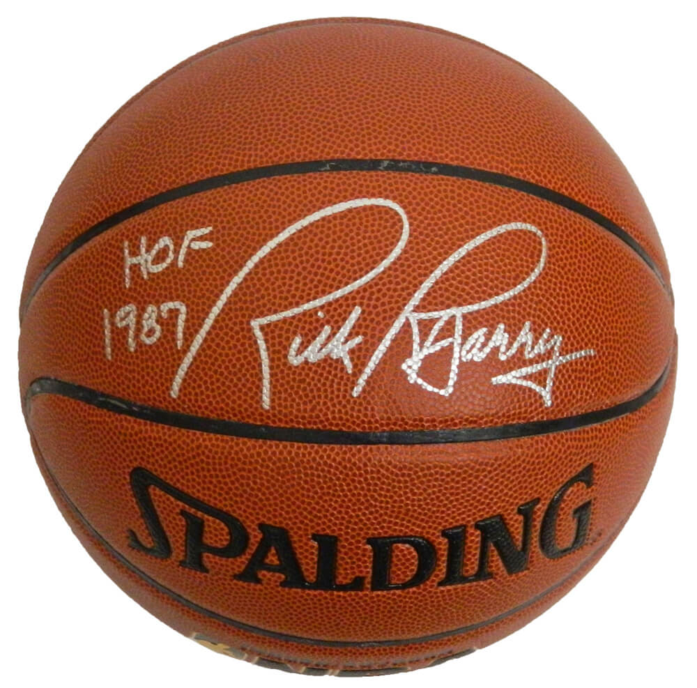 Rick Barry Signed Spalding NBA Indoor/Outdoor Basketball w/HOF 1987 - BARBSK201 - Rick Barry Signed Spalding NBA Indoor/Outdoor Basketball w/HOF 1987 product image
