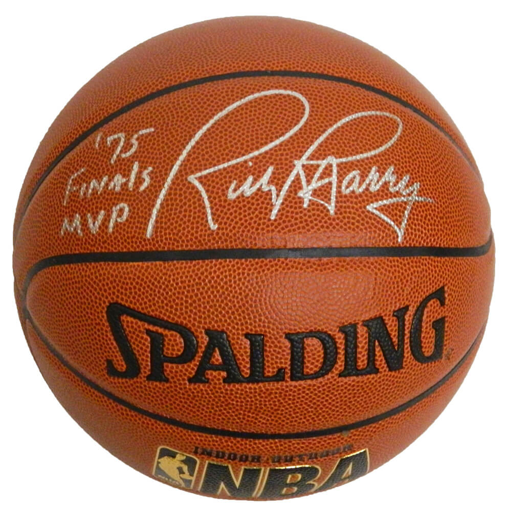 Rick Barry Signed Spalding NBA Indoor/Outdoor Basketball w/75 Finals MVP - BARBSK203 - Rick Barry Signed Spalding NBA Indoor/Outdoor Basketball w/75 Finals MVP product image