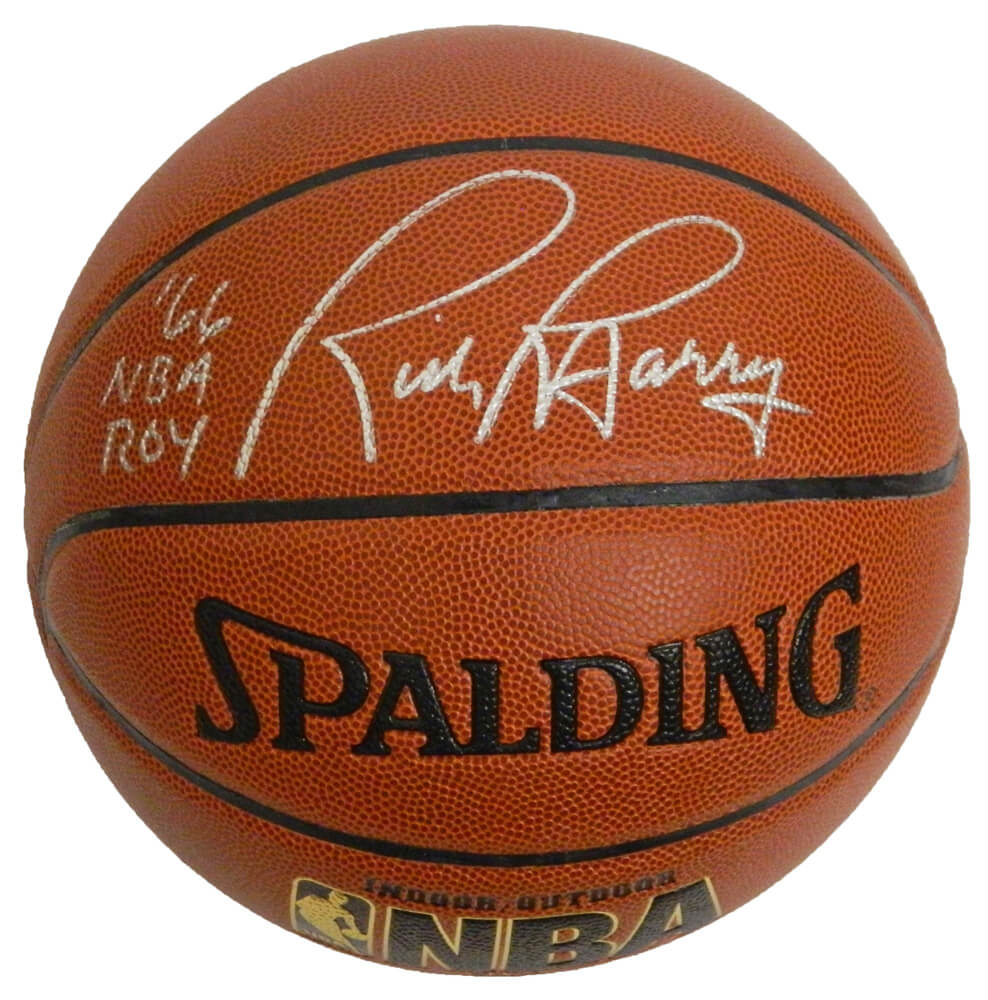 Rick Barry Signed Spalding NBA Indoor/Outdoor Basketball w/66 NBA ROY - BARBSK204 - Rick Barry Signed Spalding NBA Indoor/Outdoor Basketball w/66 NBA ROY product image