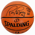 Rick Barry Signed Spalding NBA Game Replica Basketball w/NBA Top 50 - BARBSK207 - Rick Barry Signed Spalding NBA Game Replica Basketball w/NBA Top 50 product image