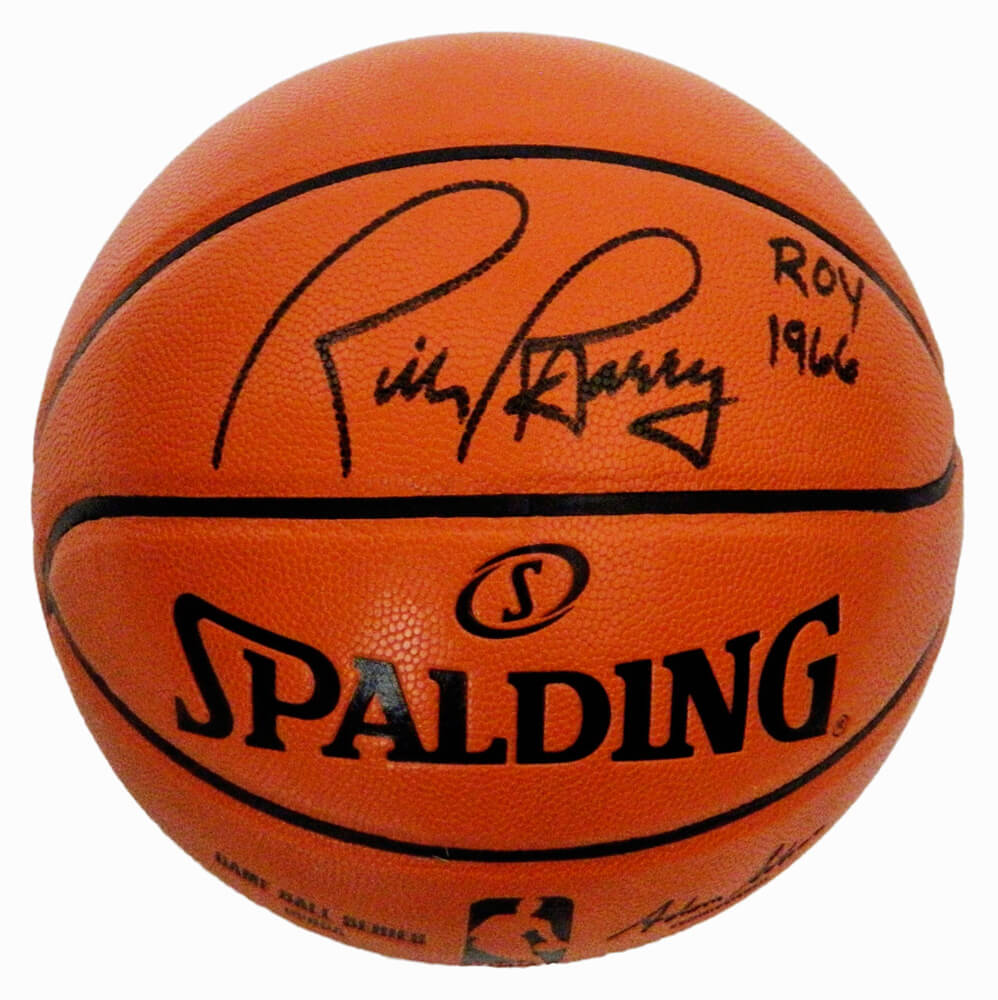 Rick Barry Signed Spalding NBA Game Replica Basketball w/ROY 1966 - BARBSK209 - Rick Barry Signed Spalding NBA Game Replica Basketball w/ROY 1966 product image