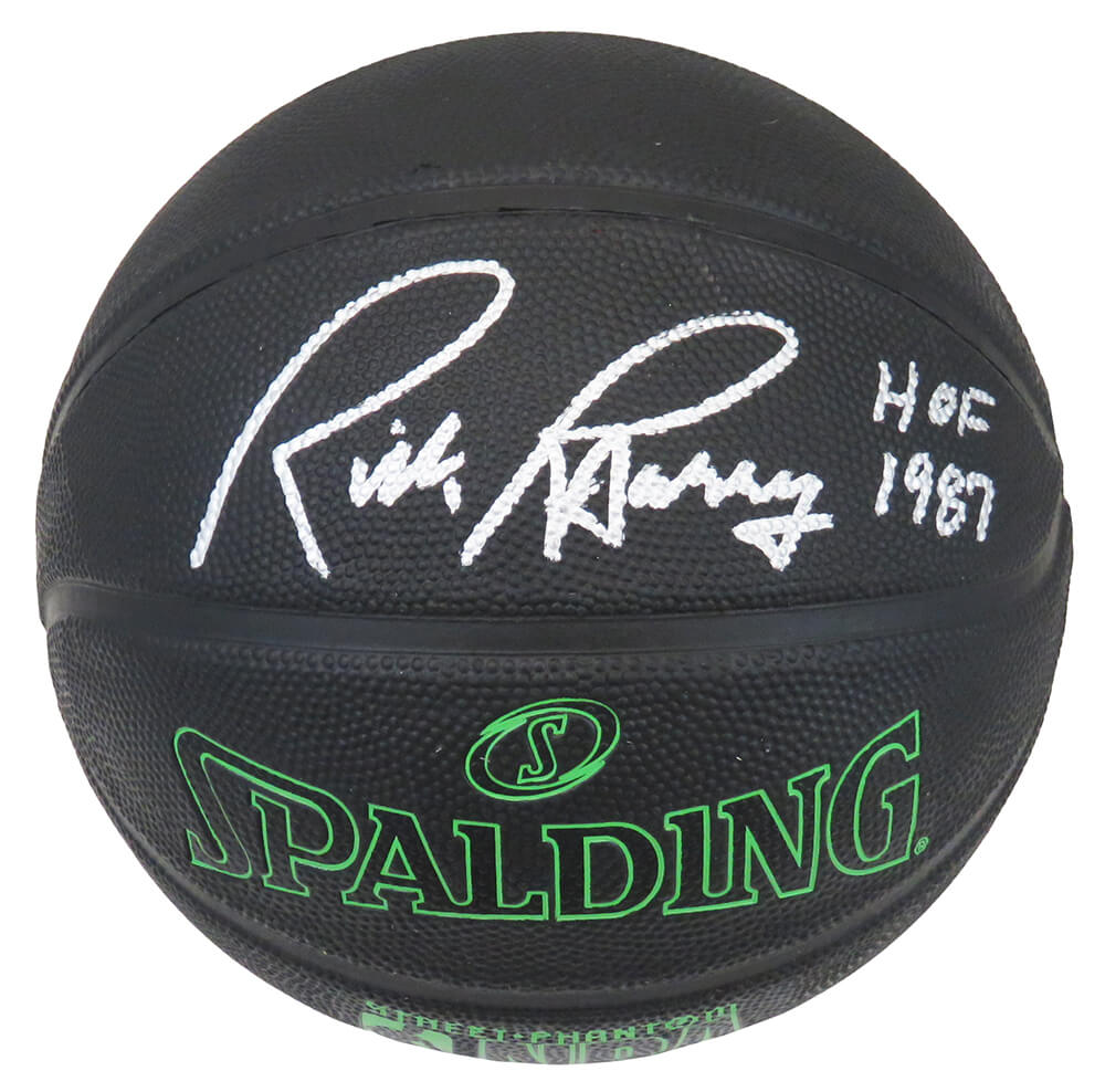 Rick Barry Signed Spalding Phantom Black NBA Basketball w/HOF 1987 - BARBSK215 - Rick Barry Signed Spalding Phantom Black NBA Basketball w/HOF 1987 product image