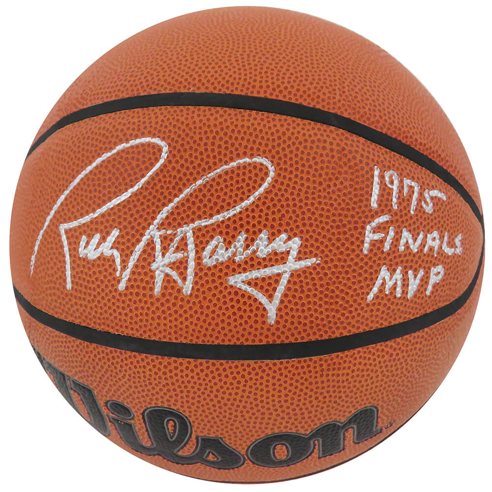 Rick Barry Signed Wilson Indoor/Outdoor NBA Basketball w/1975 Finals MVP - BARBSK217 - Rick Barry Signed Wilson Indoor/Outdoor NBA Basketball w/1975 Finals MVP product image