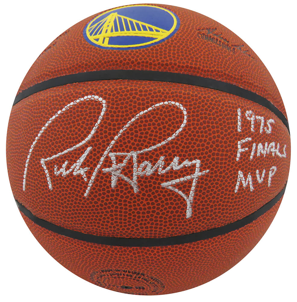 Rick Barry Signed Wilson Golden State Warriors Logo NBA Basketball w/1975 Finals MVP - BARBSK230 - Rick Barry Signed Wilson Golden State Warriors Logo NBA Basketball w/1975 Finals MVP product image