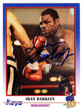 Iran Barkley Signed 1991 Kayo Boxing Trading Card #067 - BARCAR501 - Iran Barkley Signed 1991 Kayo Boxing Trading Card #067 product image