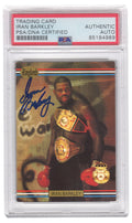 Iran Barkley Signed 1991 Ringlords Boxing Trading Card #25 - (PSA Encapsulated) - BARCAR504 - Iran Barkley Signed 1991 Ringlords Boxing Trading Card #25 - (PSA Encapsulated) product image