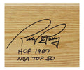 Rick Barry Signed 5x6 Floor Piece w/HOF 1987, NBA Top 50 - BARFLO201 - Rick Barry Signed 5x6 Floor Piece w/HOF 1987, NBA Top 50 product image