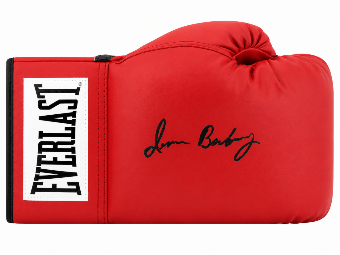 Iran Barkley Signed Everlast Red Boxing Glove - BARGLV506 - Iran Barkley Signed Everlast Red Boxing Glove product image