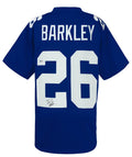 Saquon Barkley Signed Blue Custom Football Jersey - (Beckett) - BARJRY315 - Saquon Barkley Signed Blue Custom Football Jersey - (Beckett) product image