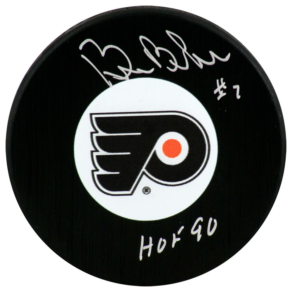 Bill Barber Signed Philadelphia Flyers Hockey Puck w/HOF'90 - BARPUC404 - Bill Barber Signed Philadelphia Flyers Hockey Puck w/HOF'90 product image