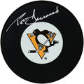 Tom Barrasso Signed Pittsburgh Penguins Logo Hockey Puck - BARPUC411 - Tom Barrasso Signed Pittsburgh Penguins Logo Hockey Puck product image