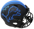 Lem Barney Signed Detroit Lions Eclipse Black Matte Riddell Full Size Speed Replica Helmet w/HOF'92 - BARREP311 - Lem Barney Signed Detroit Lions Eclipse Black Matte Riddell Full Size Speed Replica Helmet w/HOF'92 product image