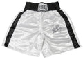 Iran Barkley Signed Everlast White Boxing Trunks w/Blade - BARTRU500 - Iran Barkley Signed Everlast White Boxing Trunks w/Blade product image