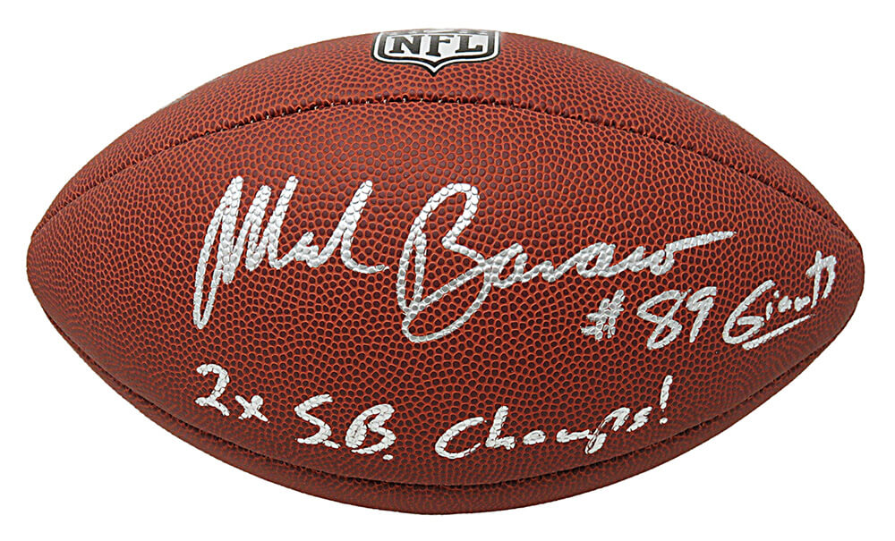 Mark Bavaro Signed Wilson Limited Full Size NFL Football w/2x SB Champs, Giants - BAVFTB300 - Mark Bavaro Signed Wilson Limited Full Size NFL Football w/2x SB Champs, Giants product image