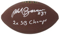 Mark Bavaro Signed Wilson Supe Grip Full Size NFL Football w/2x SB Champs - BAVFTB301 - Mark Bavaro Signed Wilson Supe Grip Full Size NFL Football w/2x SB Champs product image