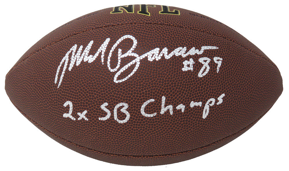 Mark Bavaro Signed Wilson Supe Grip Full Size NFL Football w/2x SB Champs - BAVFTB301 - Mark Bavaro Signed Wilson Supe Grip Full Size NFL Football w/2x SB Champs product image