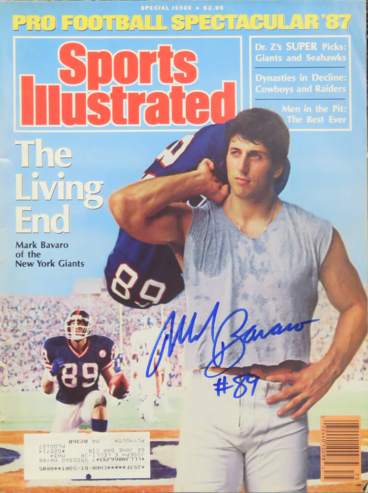 Mark Bavaro Signed Sports Illustrated 1987 Pro Football Spectacular Special Issue Orignal Magazine - BAVMAG300 - Mark Bavaro Signed Sports Illustrated 1987 Pro Football Spectacular Special Issue Orignal Magazine product image
