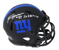 Mark Bavaro Signed New York Giants Eclipse Black Matte Riddell Speed Mini Helmet w/2x SB Champs - BAVMIN304 - Mark Bavaro Signed New York Giants Eclipse Black Matte Riddell Speed Mini Helmet w/2x SB Champs product image