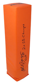Mark Bavaro Signed Orange Endzone Pylon w/Giants, 2x SB Champs - BAVPYL300 - Mark Bavaro Signed Orange Endzone Pylon w/Giants, 2x SB Champs product image