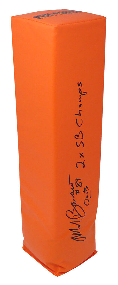 Mark Bavaro Signed Orange Endzone Pylon w/Giants, 2x SB Champs - BAVPYL300 - Mark Bavaro Signed Orange Endzone Pylon w/Giants, 2x SB Champs product image