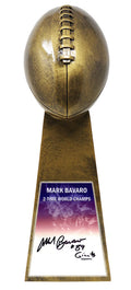 Mark Bavaro Signed Football World Champion 15 Inch Gold Replica Trophy w/Giants - BAVTRO302 - Mark Bavaro Signed Football World Champion 15 Inch Gold Replica Trophy w/Giants product image