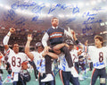 1985 Chicago Bears Team Signed Super Bowl XX Ditka Carried Off Field 16x20 Photo (23 Sigs) - BEA16P337 - 1985 Chicago Bears Team Signed Super Bowl XX Ditka Carried Off Field 16x20 Photo (23 Sigs) product image