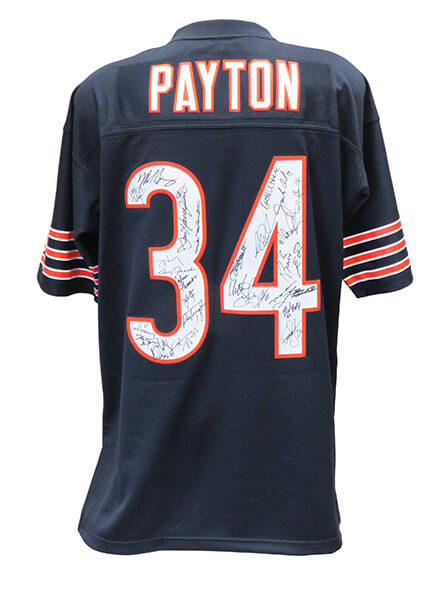 1985 Bears Team Signed Chicago Bears Walter Payton #34 Navy Mitchell & Ness Premier Jersey (28 Sigs) - BEAJRY315 - 1985 Bears Team Signed Chicago Bears Walter Payton #34 Navy Mitchell & Ness Premier Jersey (28 Sigs) product image