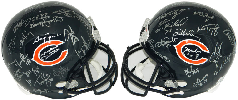 1985 Bears Team Signed Chicago Bears Riddell Full Size Replica Helmet (30 Sigs) - BEAREP313 - 1985 Bears Team Signed Chicago Bears Riddell Full Size Replica Helmet (30 Sigs) product image