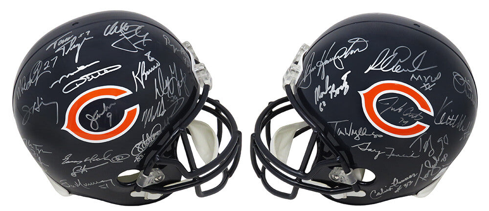 1985 Bears Team Signed Chicago Bears Riddell Full Size Replica Helmet (28 Sigs) - BEAREP320 - 1985 Bears Team Signed Chicago Bears Riddell Full Size Replica Helmet (28 Sigs) product image