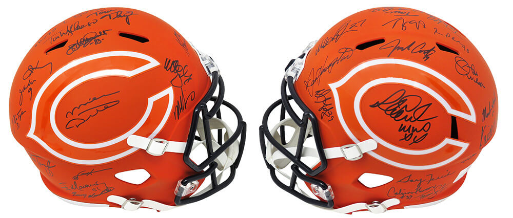 1985 Bears Team Signed Chicago Bears AMP Alternate Series Riddell Full Size Speed Replica Helmet LE/20 (28 Sigs) - BEAREP322 - 1985 Bears Team Signed Chicago Bears AMP Alternate Series Riddell Full Size Speed Replica Helmet LE/20 (28 Sigs) product image